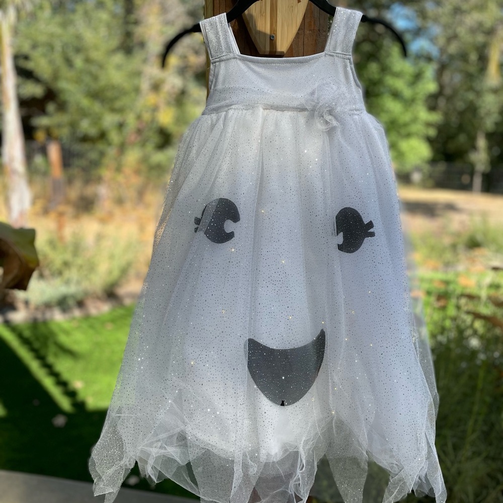 Pottery Barn LIGHT UP GHOST Halloween Costume - size 4-6 👻
